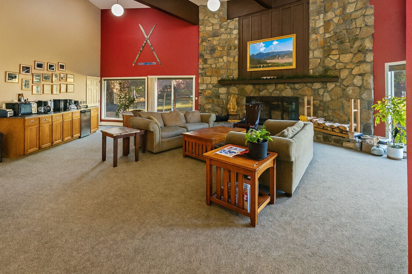 電視、壁爐、 辦公室