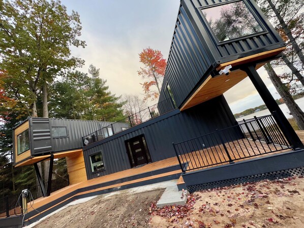 Exterior - Unique 3-bedroom Lakefront Container Home in National City, MI (National City)