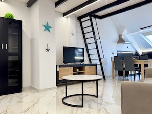 Living area - Cíes Premium Suitel Ponte 9 (Marín)