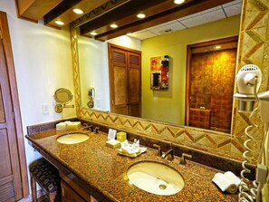 Premium Villa, 2 Bedrooms, Ocean View, Oceanfront | Bathroom | Free toiletries, hair dryer, towels, soap - The Royal Haciendas All Suites Resort (Playa del Carmen)