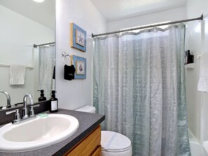 Hair dryer, towels