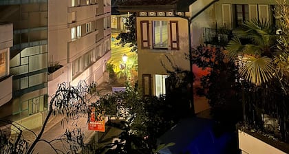 Duplex in the city center.4m from the central station of montreux.