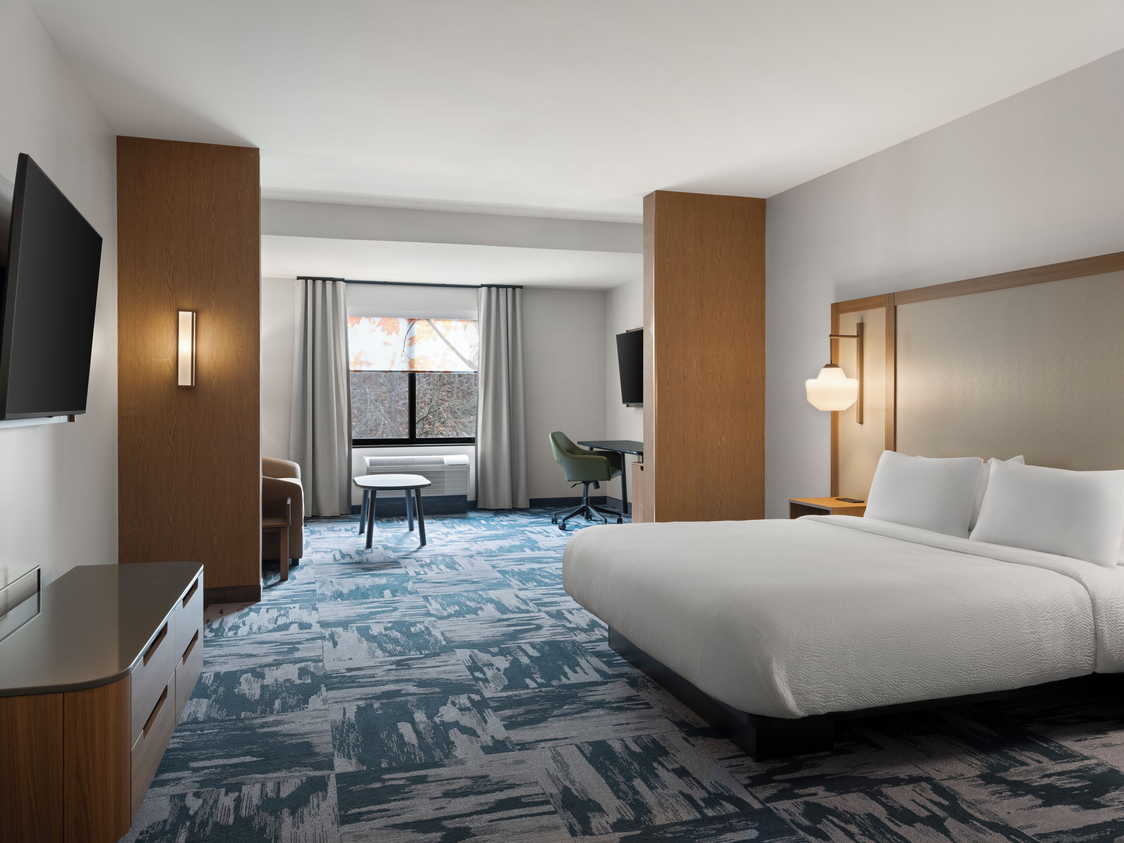 客房內保險箱、免費無線上網、床單