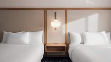Room, 2 Queen Beds, Non Smoking | In-room safe, free WiFi, bed sheets
