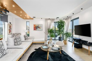 Smart TV, video games, DVD player, ping pong