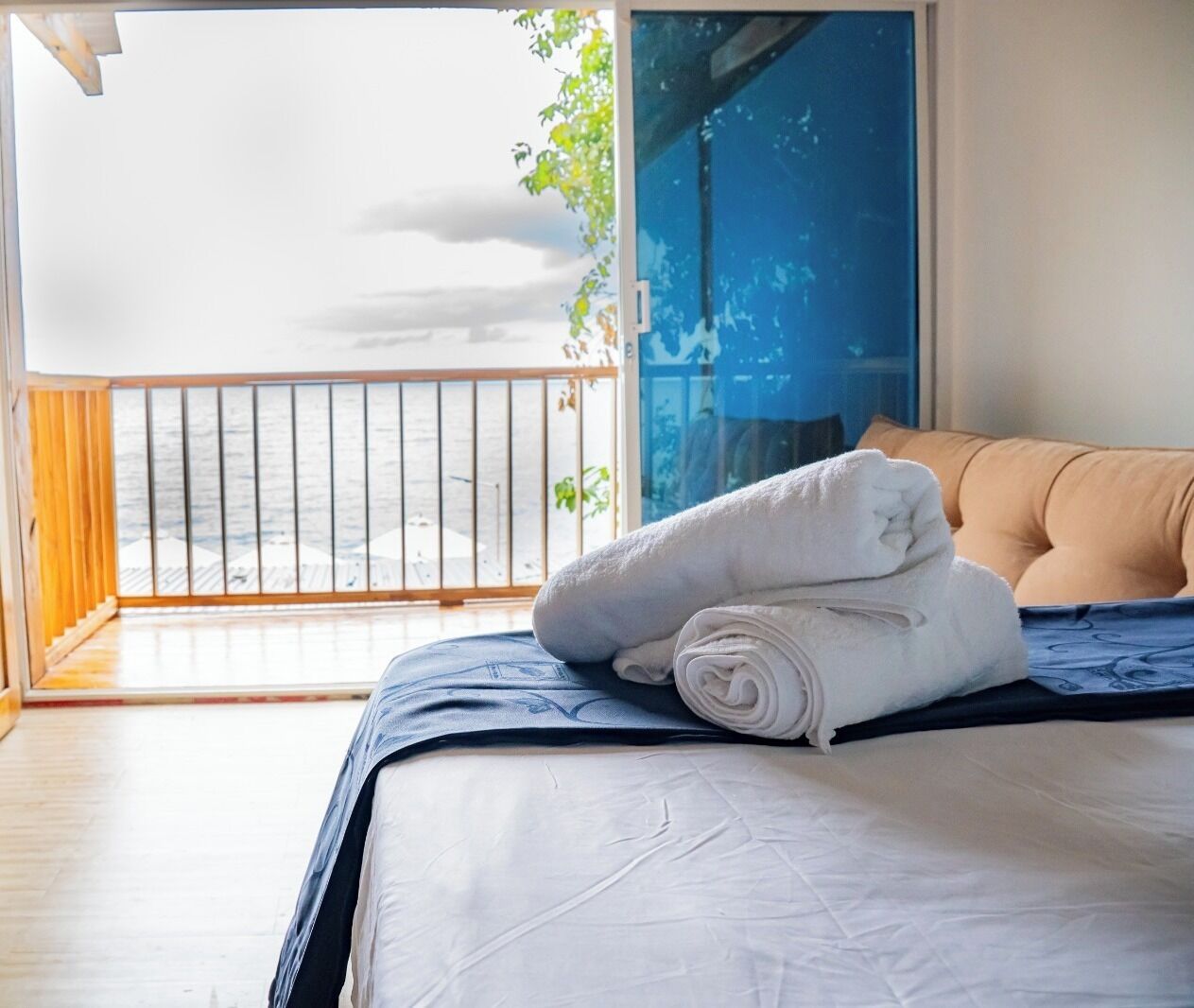 ダブルルーム バルコニー ビーチビュー | 部屋からの景観