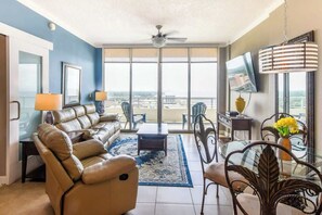Condo, 2 Queen Beds, Pool Access, Ocean View (Ocean Club 1506) | Living area - Beautiful 15th Floor 2 Bedroom, 2 Bath Condo at The Ocean Club! (Biloxi)