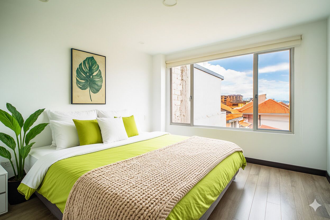 3 bedrooms, iron/ironing board, internet, bed sheets