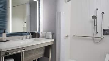 Dusche im Bad