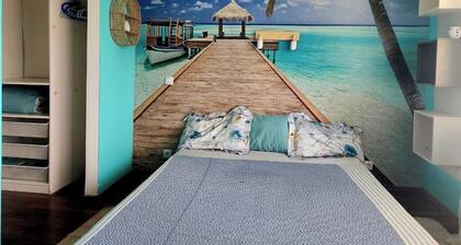 Delightful 4-bedroom house with AC in Banja Koviljača with the mountain view