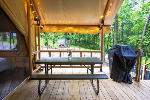 Willow Tent | Outdoor Shower + Fresh Eggs