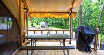 Willow Tent | Outdoor Shower + Fresh Eggs