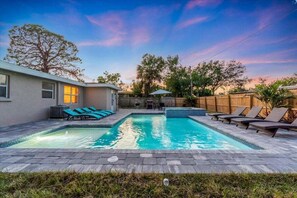 A heated pool