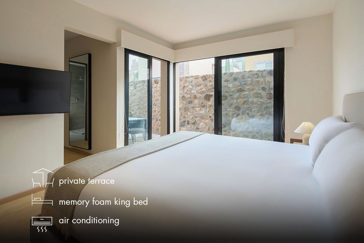 Casita Bugambilia | Luxe beddengoed, pillowtop-bedden, een minibar, een kluis op de kamer