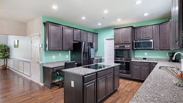 Microwave, oven, stovetop, dishwasher