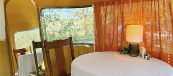 Renovated 1976 Airstream Argosy, A Wooded Retreat in Oklahoma City