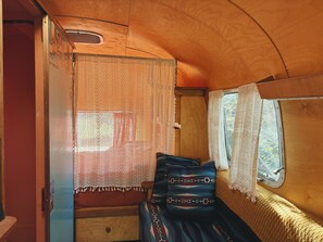 Interior - Renovated 1976 Airstream Argosy, A Wooded Retreat in Oklahoma City (Oklahoma City)