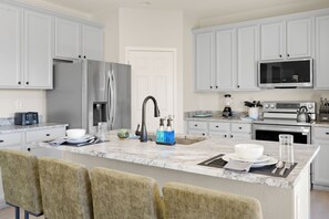 Microwave, oven, stovetop, dishwasher