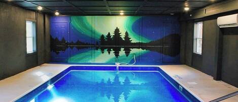 Piscine couverte, piscine chauffée