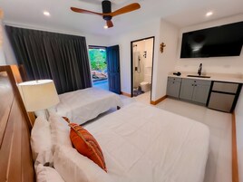 Premium bedding, down comforters, free WiFi