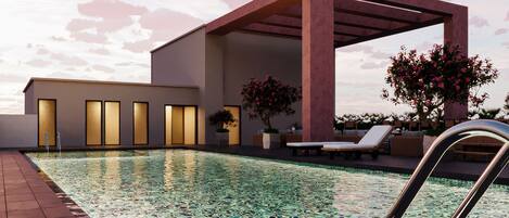 Alberca en la azotea