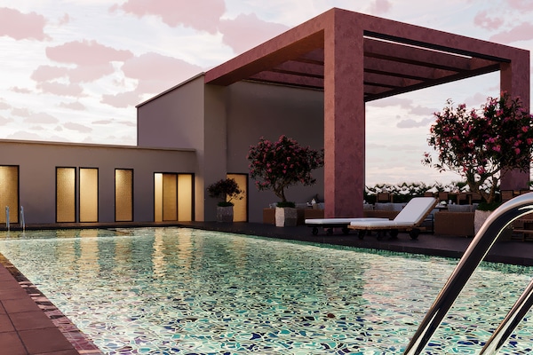 Piscina en la azotea