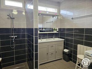 Shower, hair dryer