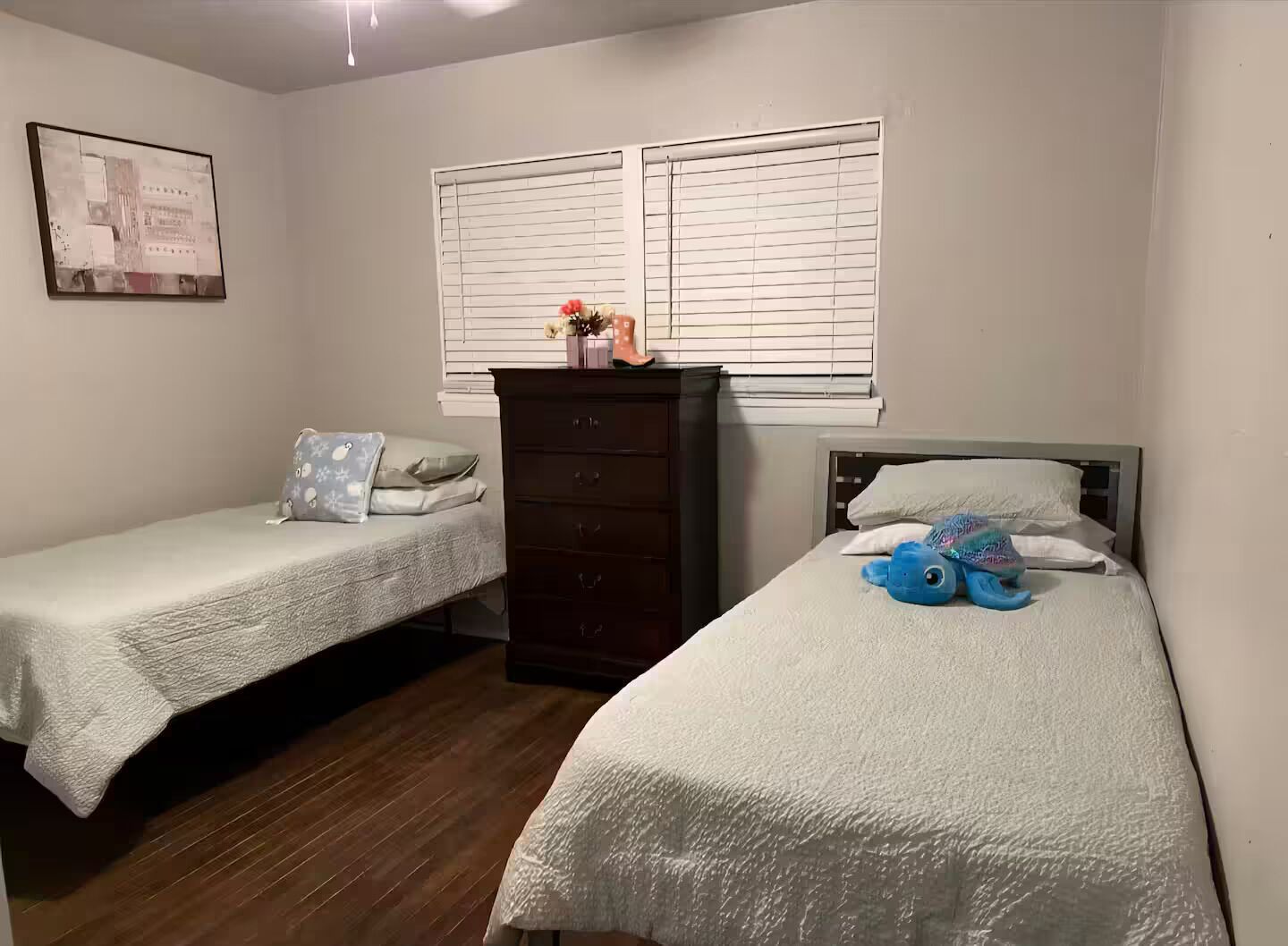 4 habitaciones y ropa de cama 