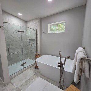 Towels, soap, toilet paper