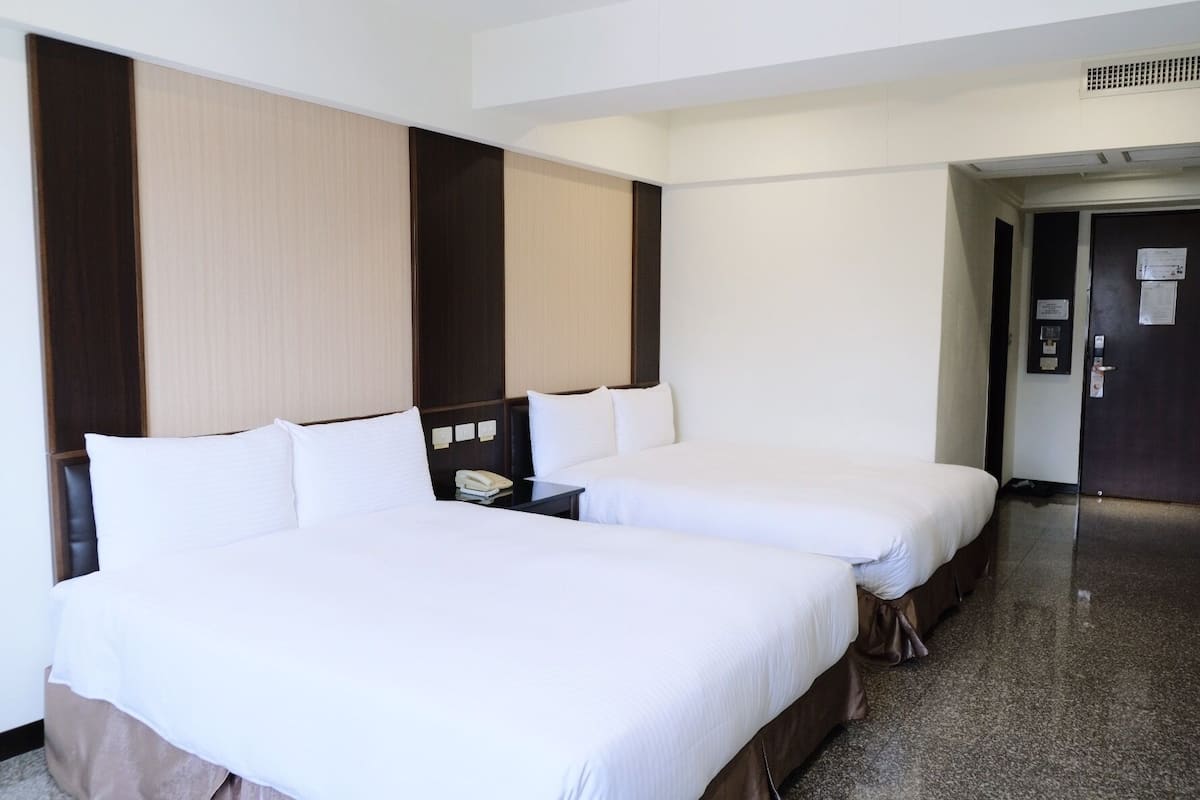 Desk, blackout drapes, free WiFi, bed sheets