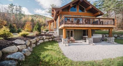 Beautiful Custom Log Home - 1 Mile to Sunday River, Walk to Matterhorn