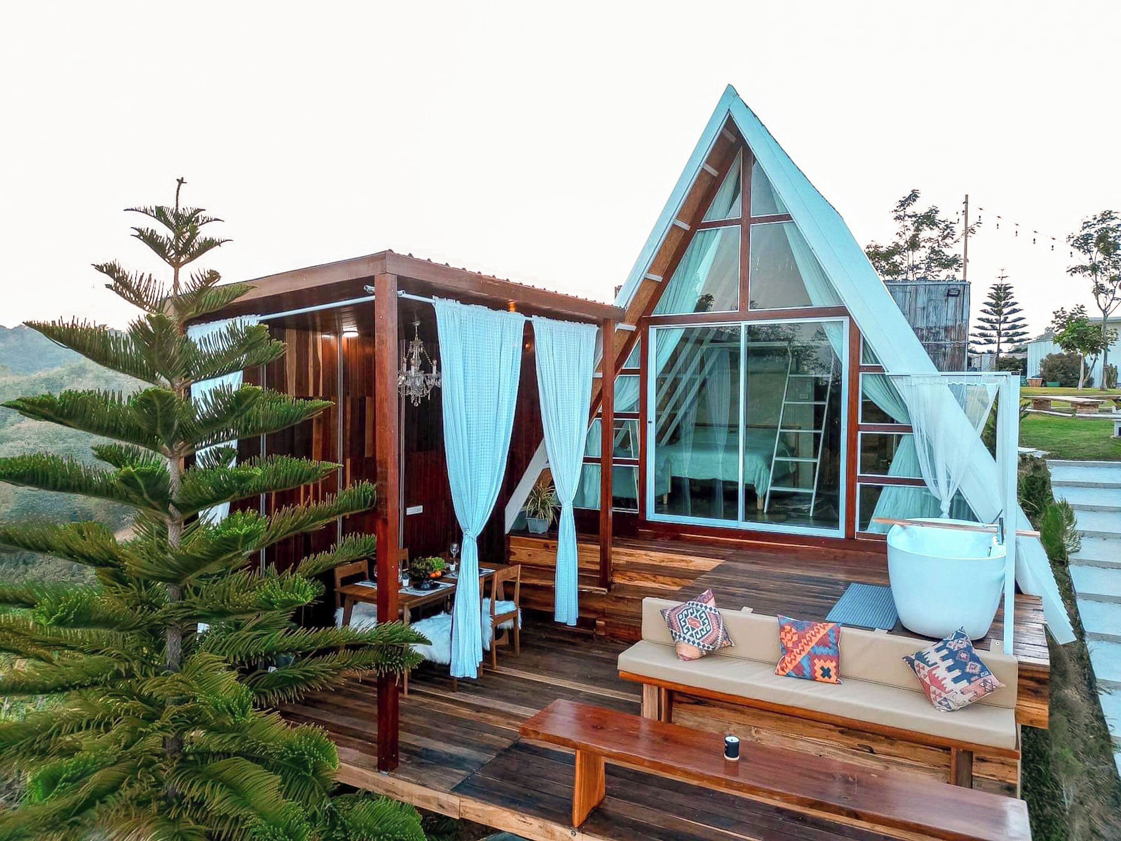 Zimmer (A-Frame Premium Wooden Cottage) | Kostenloses WLAN, Bettwäsche