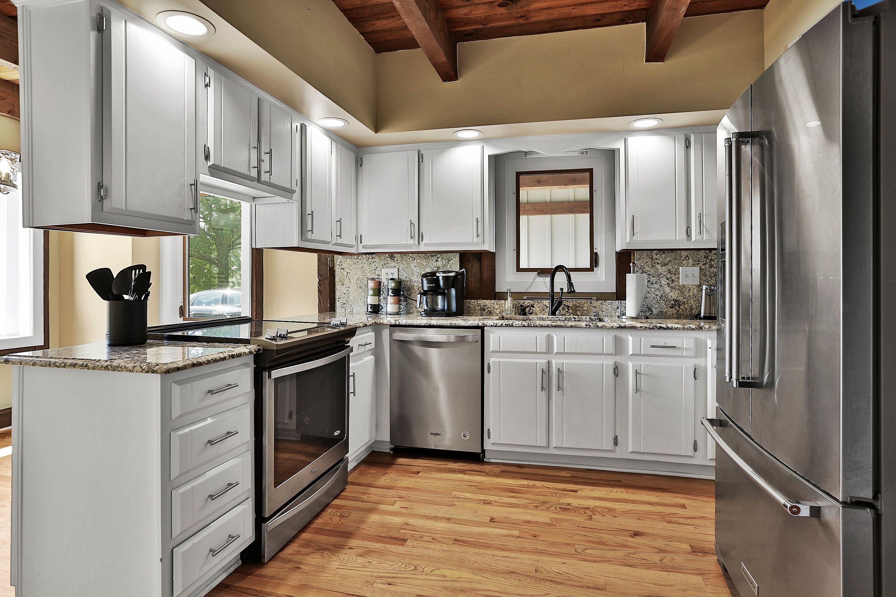 Microwave, oven, stovetop, dishwasher