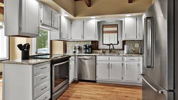 Microwave, oven, stovetop, dishwasher