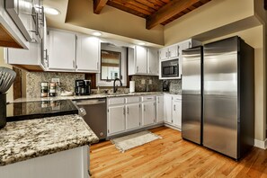 Microwave, oven, stovetop, dishwasher