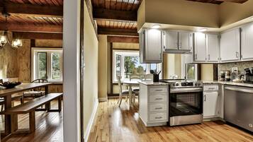 Microwave, oven, stovetop, dishwasher