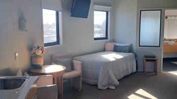 1 bedroom, iron/ironing board, Internet, bed sheets