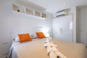 Apartment, Balcony | In-room safe, blackout drapes, iron/ironing board, free WiFi - Modern Condo - 1BR T1-401 (Chalong)