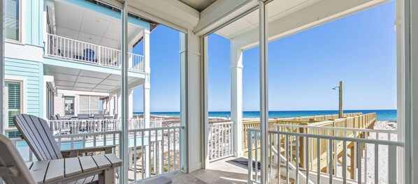 Property grounds - Gulf-Front Gem, Renovated Beach Home, Coastal Beauty by Kaiser Vacation Rentals (Gulf Shores)