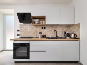 Panoramic-Apartment, Meerblick | Eigene Küche