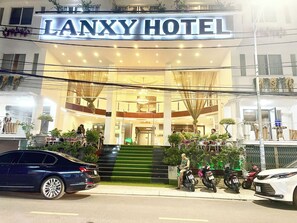 Front of property – evening/night