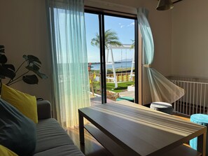 Villa Familiale, patio, vue océan | Coin séjour