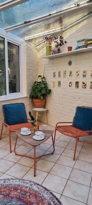 Casa, 1 camera da letto, vista giardino | Balcone