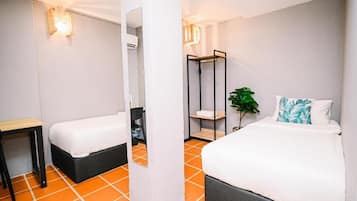 Standard Twin with Shared Bathroom | Desk, free WiFi