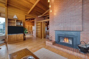 Interior - Oceanfront Home w/ Views, Offices & Firepits + Beach Access | Salish Sea Escape (Oak Harbor)