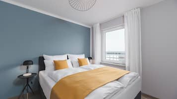 2 Schlafzimmer, BĂŒgeleisen/BĂŒgelbrett, Internetzugang, BettwĂ€sche