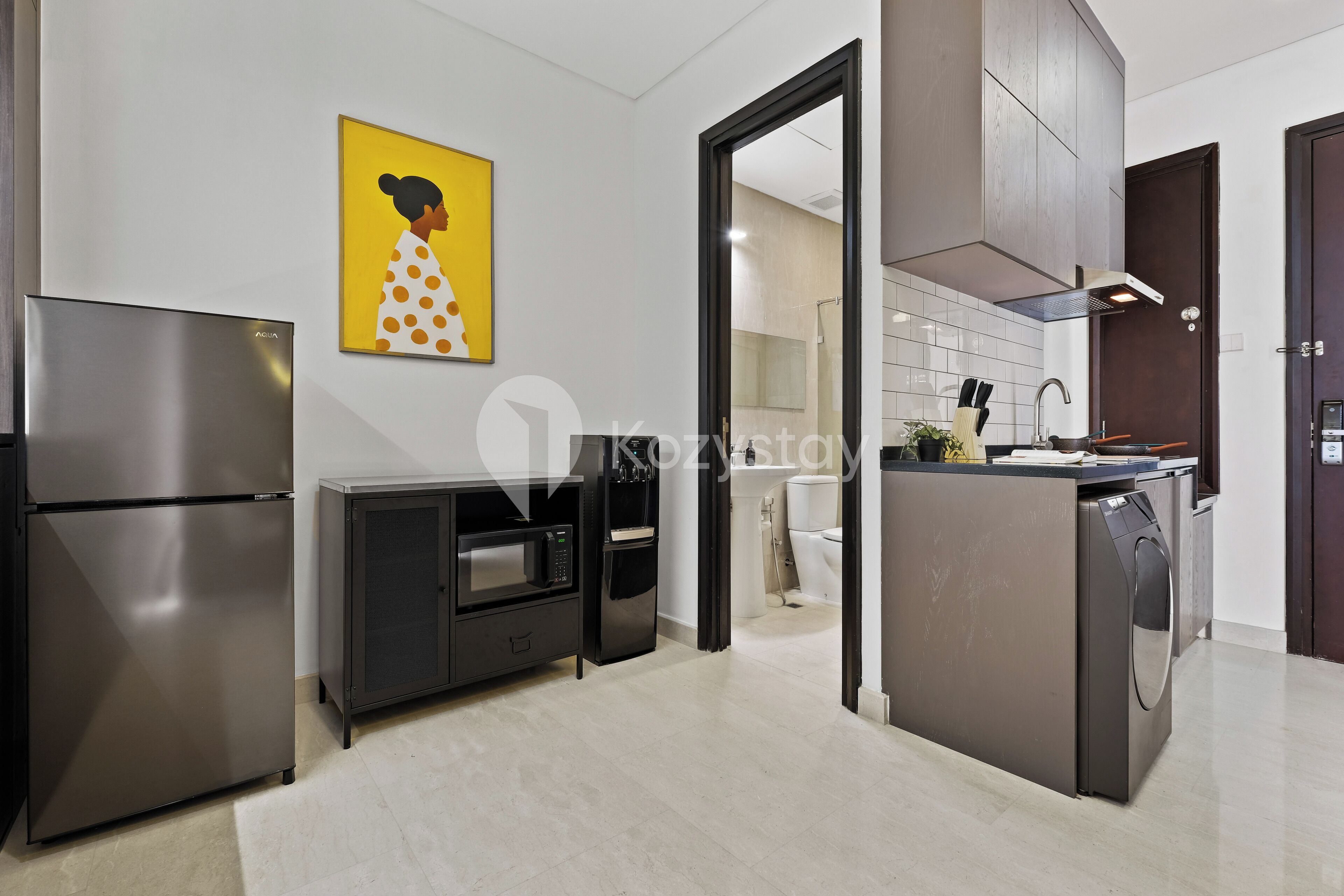 Apartemen, 1 kamar tidur, pemandangan kota | Ruang keluarga | Smart TV, Netflix, dan layanan streaming