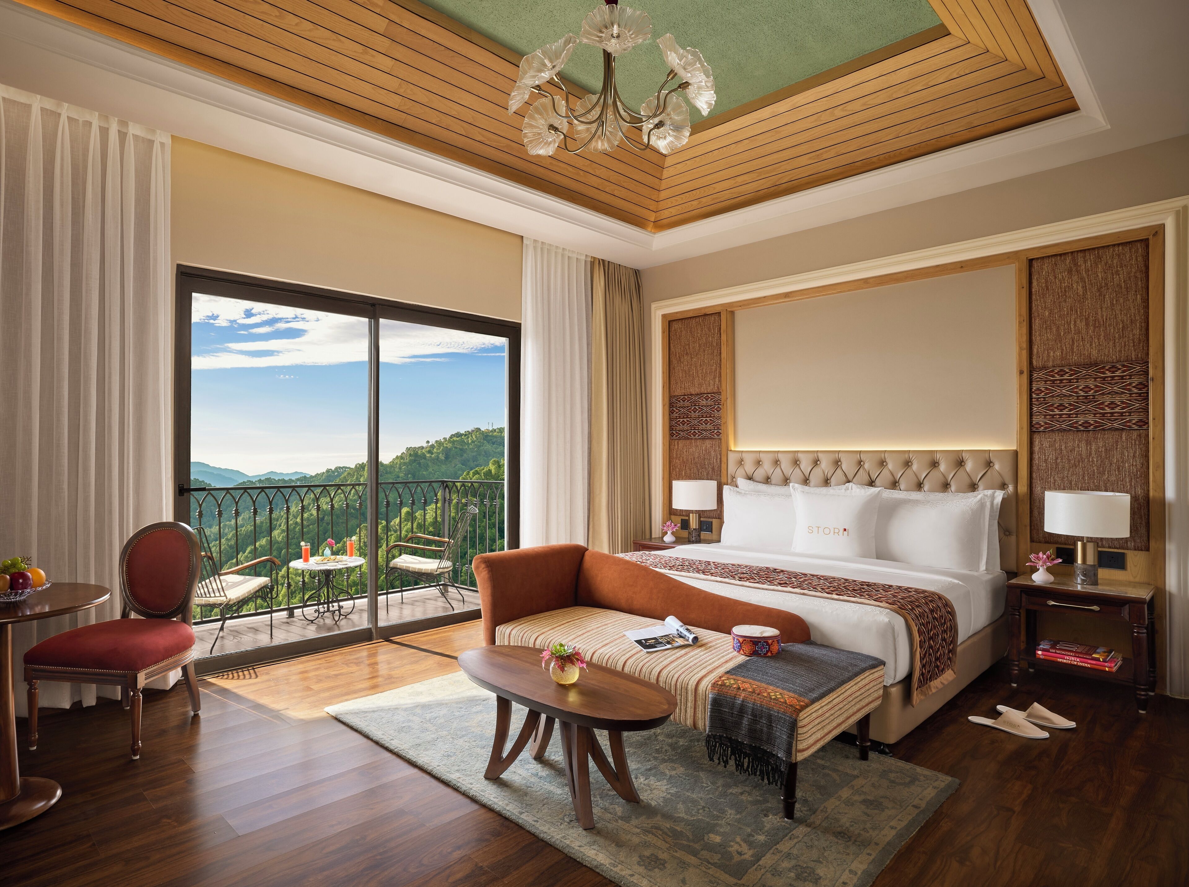 Deluxe Double Room, Mountain View | In-room safe, desk, laptop workspace, blackout curtains