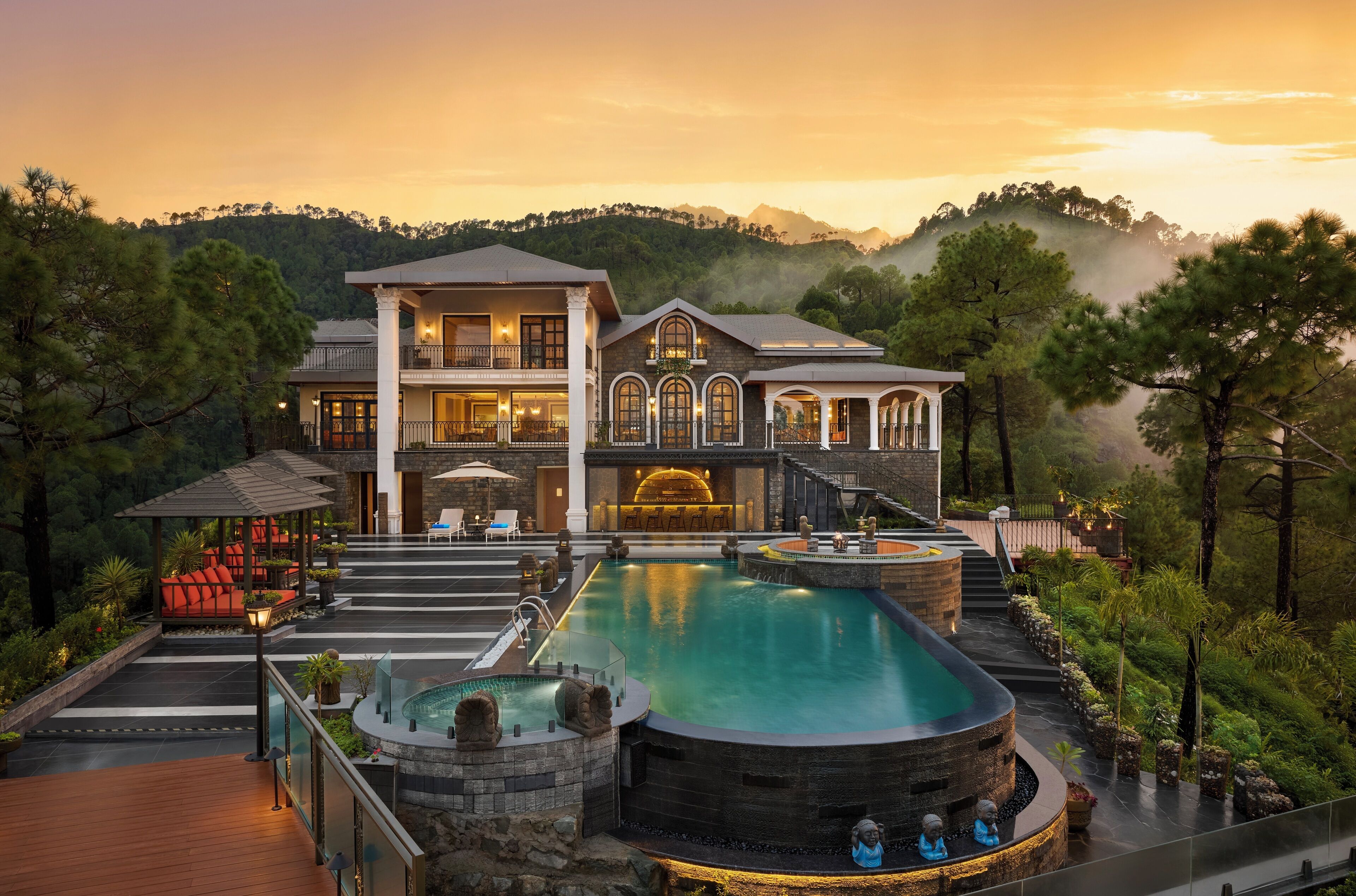 Façana frontal de l'allotjament