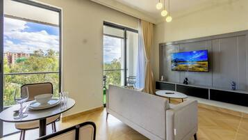 Appartement Deluxe, balcon | Fer et planche à repasser, Wi-Fi gratuit